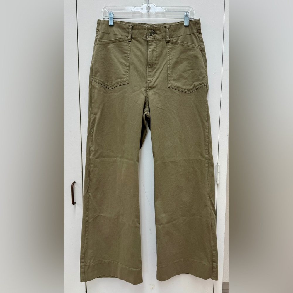 Bagatelle Olive Utility Wide Leg Trouser Pants Size 12P - Picture 4 of 11